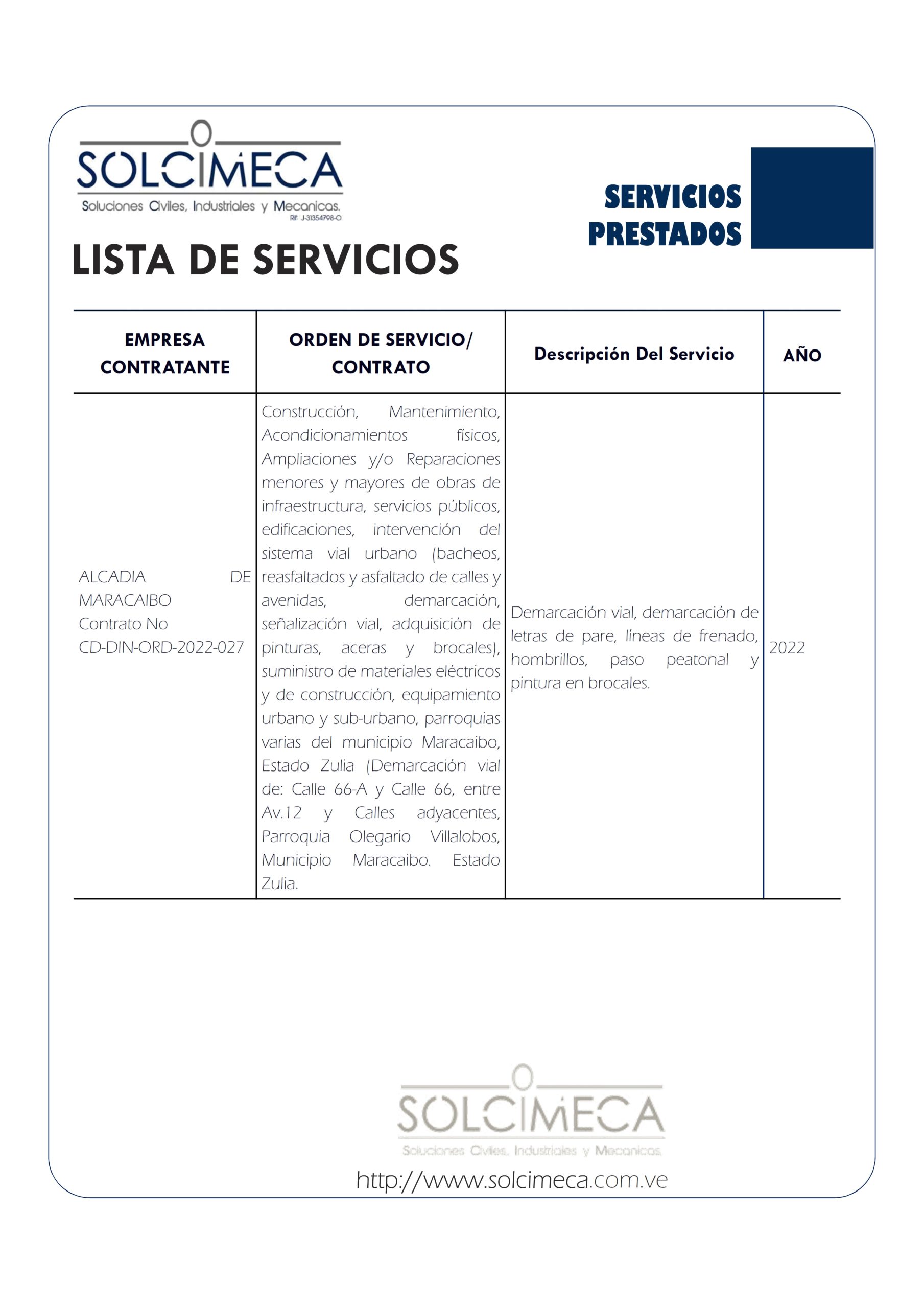 SERVICIOS EJECUTADOS SOLCIMECA 2022_011